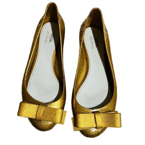 Melissa Space Love + Jason Wu Glitter Gold Size 8 - Picture 2 of 7